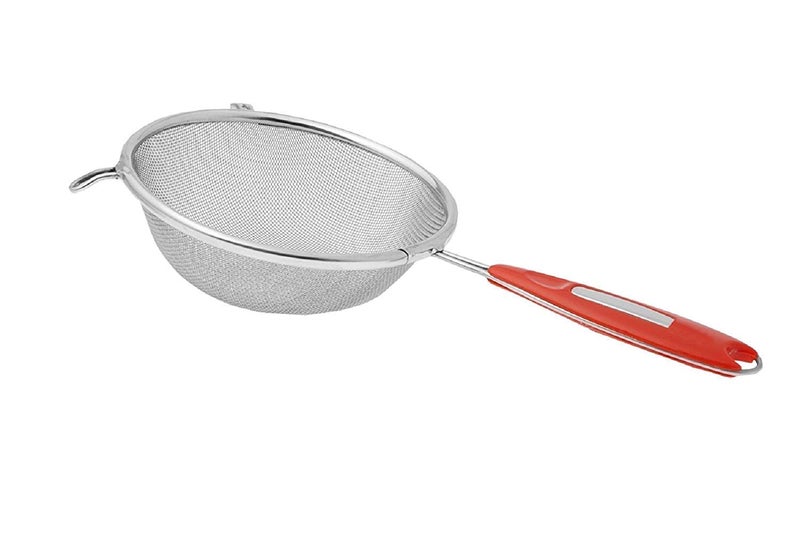 Elexiq Stainless Steel Net Soup Juice Tea and Coffee StrainersLiquid Filter Silver Set of 1 Pcs 17cm - Image 1