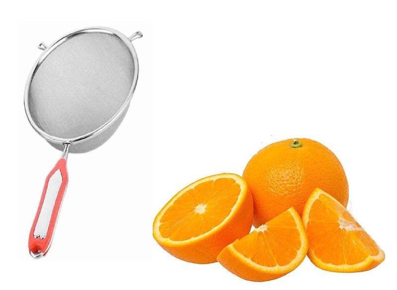 Elexiq Stainless Steel Net Soup Juice Tea and Coffee StrainersLiquid Filter Silver Set of 1 Pcs 17cm - Image 4