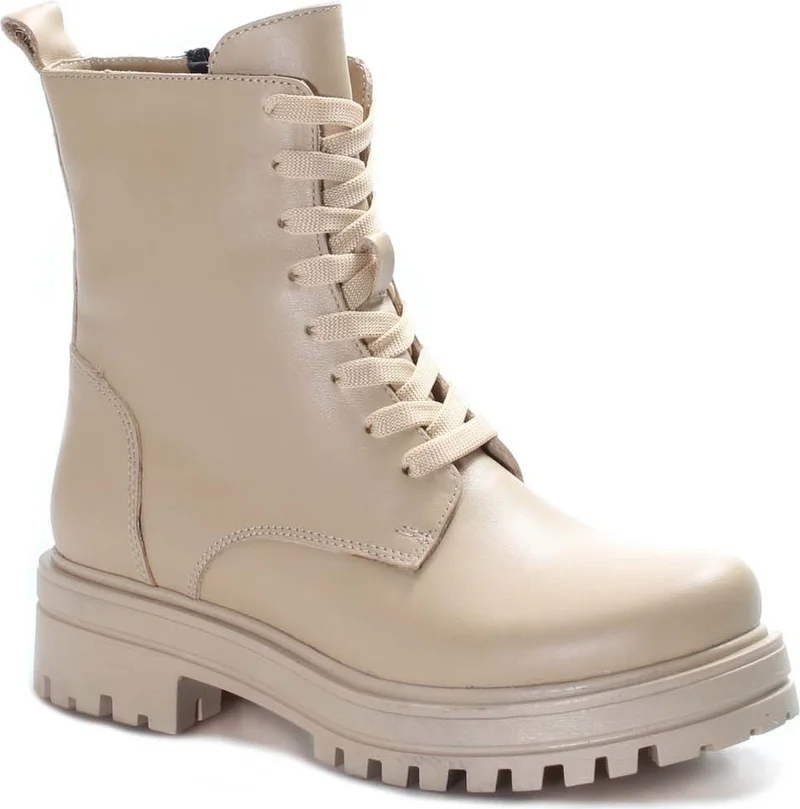 Fast Step Genuine Leather Fur Inside Cold Proof Zippered Women's Daily Classic Boots 757kza21075