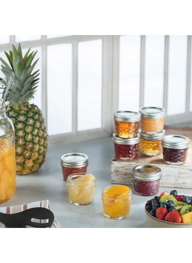 Ash & Roh® - Clear Glass Jar and Container with Air Tight Lid Storage of Spices and Dry Fruit (100 ML Baby JAR, 6) - Image 3