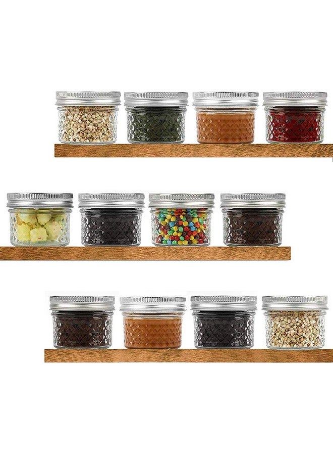 Ash & Roh® - Clear Glass Jar and Container with Air Tight Lid Storage of Spices and Dry Fruit (100 ML Baby JAR, 6) - Image 2