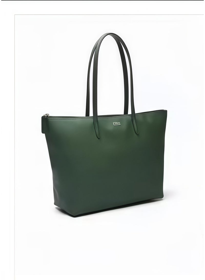 Lacoste Women's L12.12 Concept Fashion Versatile Large Capacity Zipper Handbag Single Shoulder Bag Tote Bag Camera Bag Large - Image 4