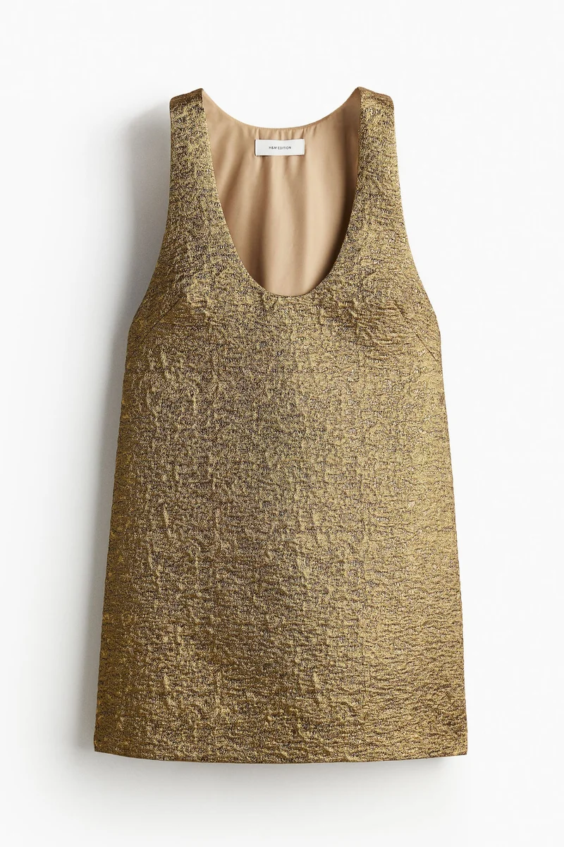 اتش اند ام Shimmering Jacquard-Weave Dress