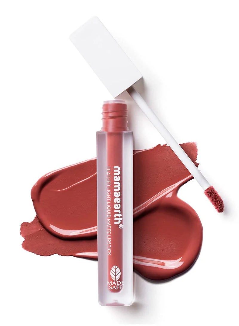 ماما إيرث أحمر شفاه سائل غير لامع خفيف من ماما إيرث، 02 نود بانش، 1.2 مل - Image 1