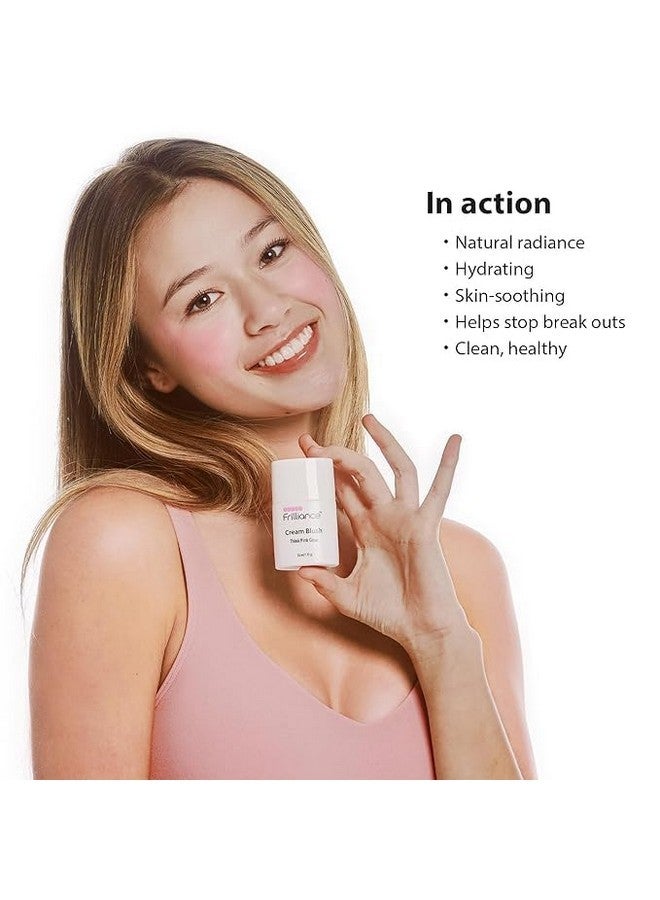 Frilliance Illuminating Cream, Hydrating Highlighter & Blush Vault Bundle, (4 Pack - Rosy Glow, Very Berry, Think Pink, Self-Glow, 30 ml / 1 fl oz each) Cruelty Free Hypoallergenic for All Skin Types - Image 3