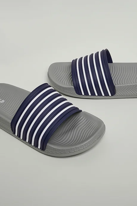R&B Striped Slides