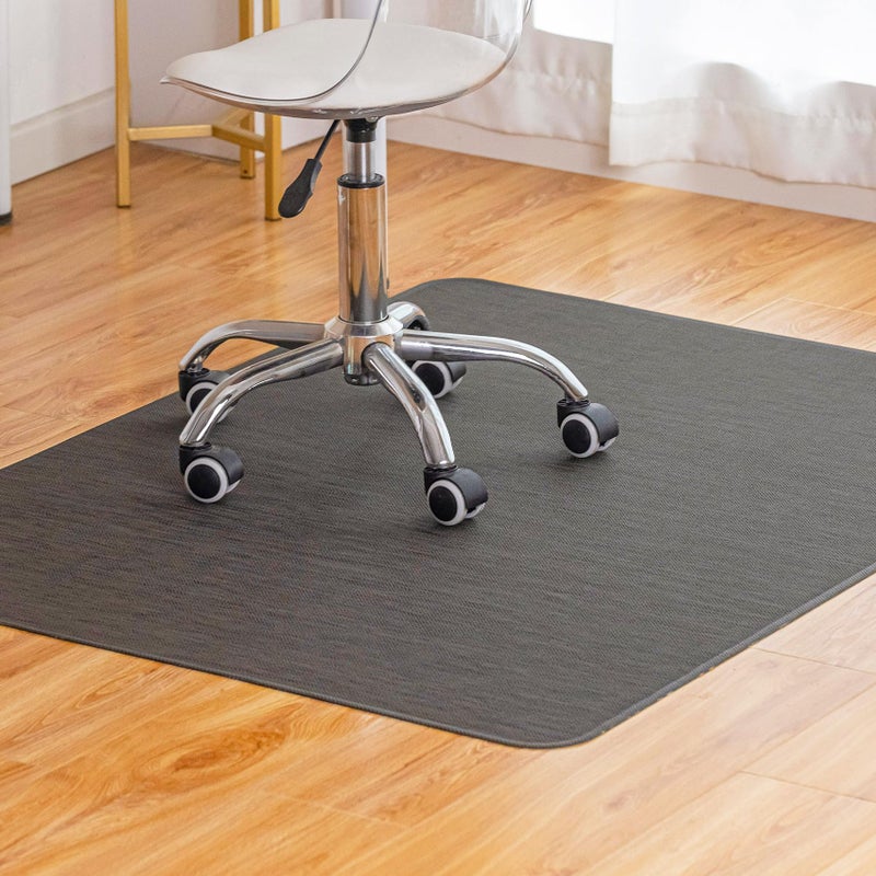 BARoyal Office Chair Mat for Hardwood Floor Under Desk Computer Rolling Chair Mat for Wood/Tile Floor Non-Slip Heavy Duty Desk Rug PVC Plastic Hard Floor Protector 30"x 48" (Espresso) - Image 1