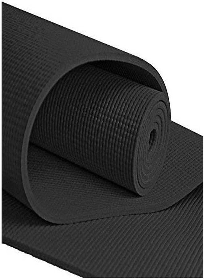 فينوم بساط يوغا فينوم للرجال والنساء مصنوع من مادة NBR، بساط تمارين سميك للغاية 08 مم لتمارين اليوغا - (اللون: أسود) (الموديل: 1331) - Image 4