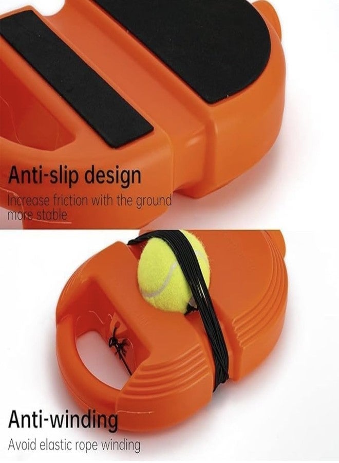 ULTRAZON Tennis Trainer Rebound Ball with String Solo Tennis Practice Set Cricket Trainer Ball with Rope Fill Sand Or Water (No Racket Included) (Multicolor) - Image 4