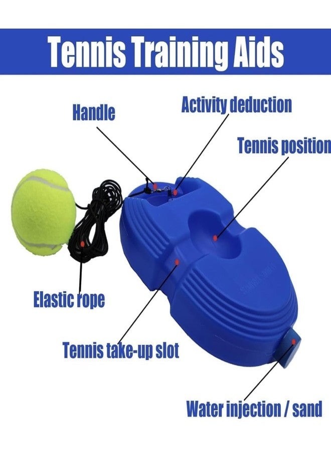 ULTRAZON Tennis Trainer Rebound Ball with String Solo Tennis Practice Set Cricket Trainer Ball with Rope Fill Sand Or Water (No Racket Included) (Multicolor) - Image 5