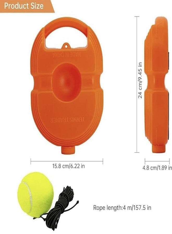 ULTRAZON Tennis Trainer Rebound Ball with String Solo Tennis Practice Set Cricket Trainer Ball with Rope Fill Sand Or Water (No Racket Included) (Multicolor) - Image 3