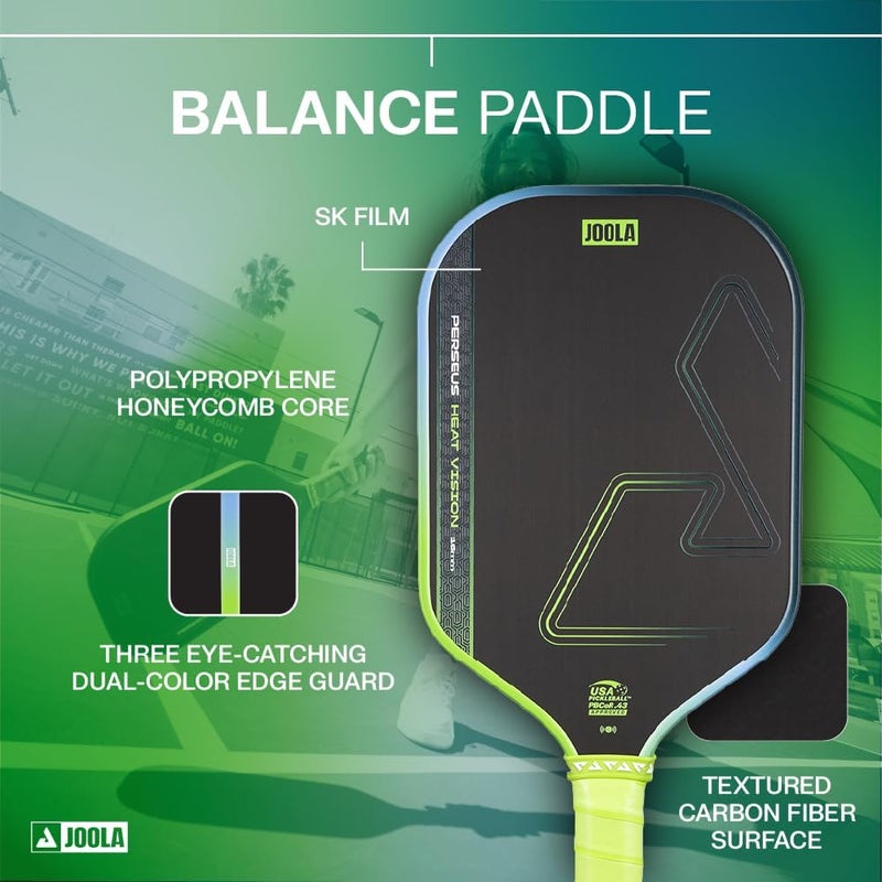 JOOLA Double Vision 16mm Pickleball Paddle - Aramid Surface for Enhanced Control - Image 3