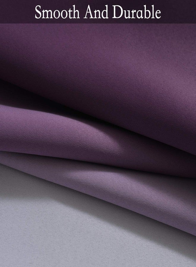 SimpleHome Ombre Room Darkening Curtains for Bedroom, Gradient Purple to Grey White Light Blocking Thermal Insulated Grommet Window Curtains/Drapes for Living Room,2 Panels, 52x84 inches Length - Image 5