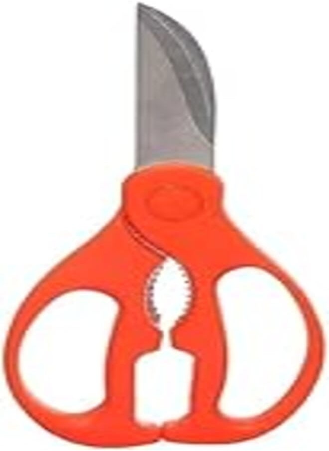 OR Stainless steel modern kitchen scissors - orange 