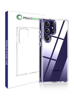 PRIMEEIGHT Transparent Crystal Clear Samsung S24 Ultra Case ANTI YELLOW Shockproof Curved Edges And HD Clear Anti Scratch S24 ultra  - Image 1