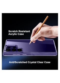 PRIMEEIGHT Transparent Crystal Clear Samsung S24 Ultra Case ANTI YELLOW Shockproof Curved Edges And HD Clear Anti Scratch S24 ultra  - Image 3