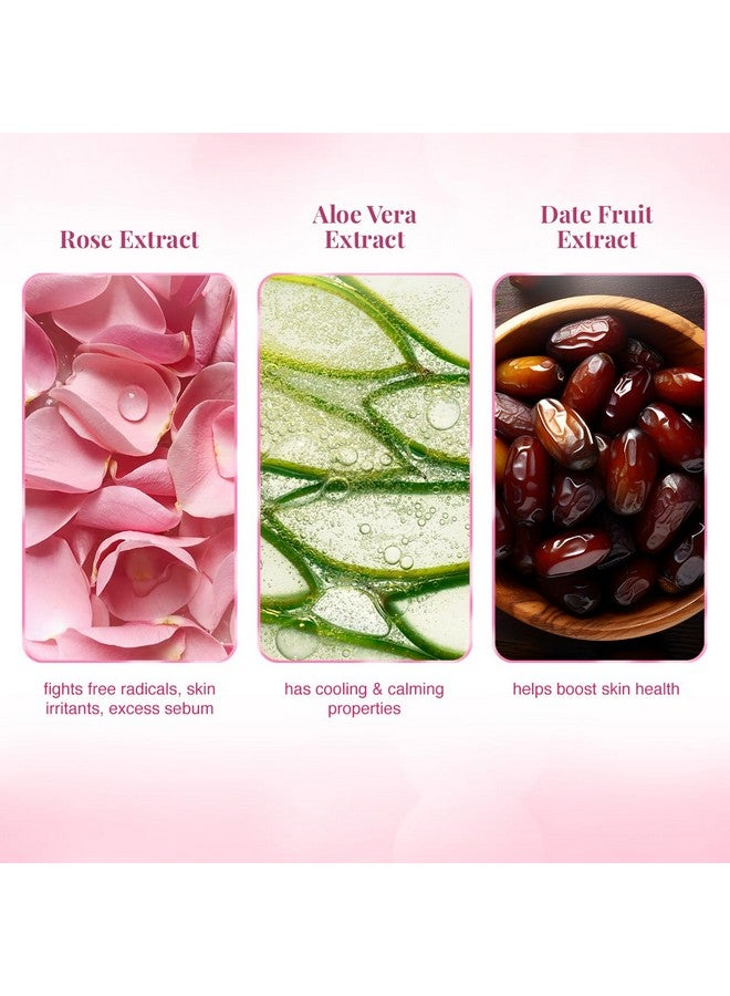 فى ال سي سي تونر ماء الورد من VLCC - 100 مل - ينشط ويجدد البشرة | يساعد في الحفاظ على توازن درجة الحموضة في البشرة | يساعد على شد المسام وتقوية البشرة بلطف | مع الورد والصبار والنعناع وفاكهة التمر. - Image 5