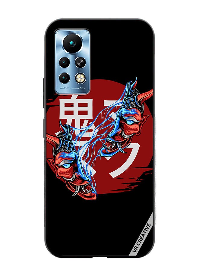 VR CREATIVE Protective Case Cover For Infinix Note 11 Pro Cracked Mask Design Multicolour - Image 1