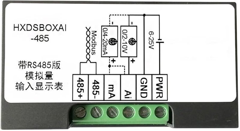 Industrial Signal Converter Display Module 0 10V 4 20mA Analog Input Indicator RS485 Communication - Image 1