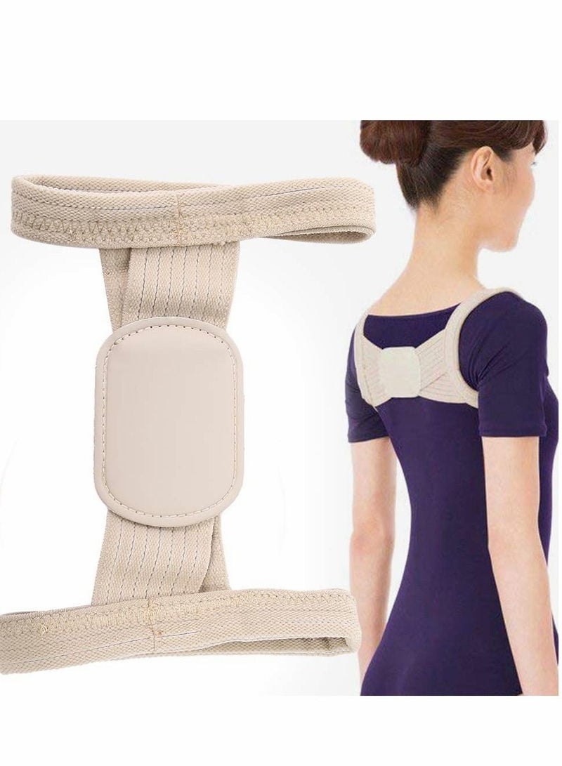 Excefore Posture Corrector, 2 Pcs Correction Belt Back Spine Support Adjustable Upper Brace for Clavicle and Providing Pain Relief Women Men, Breathable(M) - Image 1