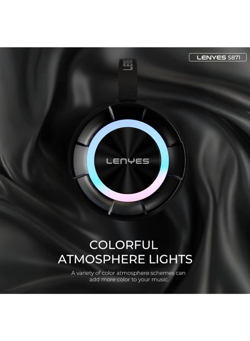 Lenyes S871 Bluetooth Speaker with 60W RMS Audio, Up to 10 Hours Playtime, Bluetooth Version 5.3 - Image 5