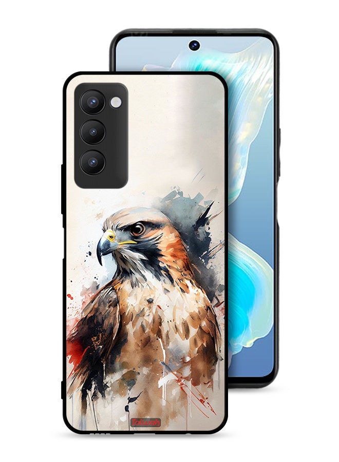 Tolwak Tecno Camon 18P Protective Case Cover Eagle Abstract Art - Image 1