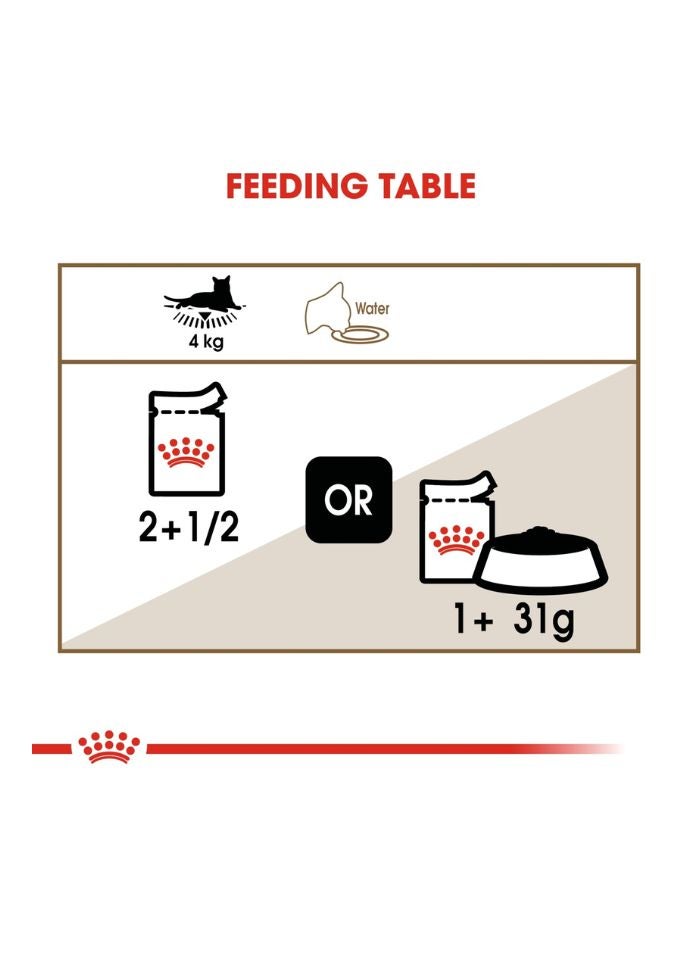 ROYAL CANIN Feline Health Nutrition Ageing 12+ Jelly (WET FOOD - Pouches) 12 x 85g - Image 3