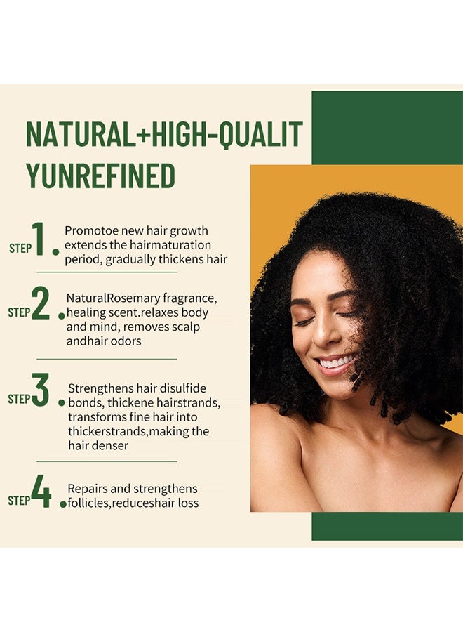 MEJISOO Rosemary And Batana -Blend Hair Growth Oil , Rosemary Oil with Batana Essential Oil for Hair Care- Dry Damaged Hair and Growth, Hair Loss Scalp Treatment, Healthier Thicker Fuller Hair, 30ml - Image 4
