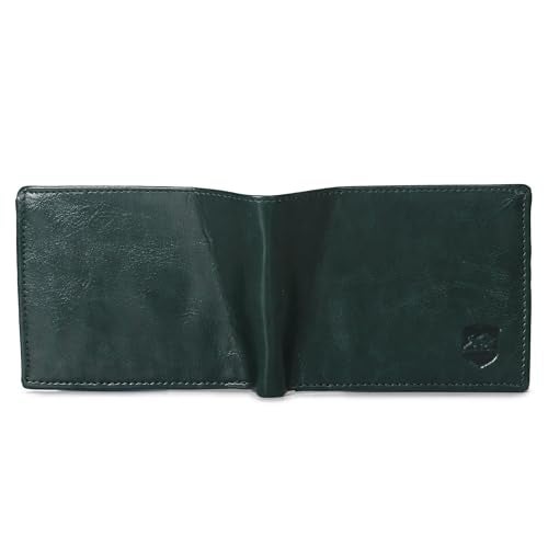 SAMTROH Green Pu Leather Wallet for Men I 3 Card Slots I 2 Currency & Secret Compartments I 1 Coin Pocket. - Image 5