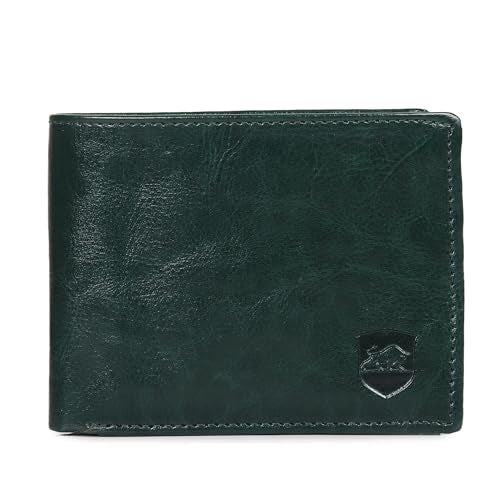 SAMTROH Green Pu Leather Wallet for Men I 3 Card Slots I 2 Currency & Secret Compartments I 1 Coin Pocket. - Image 1