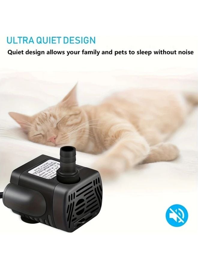 3W Submersible Water Pump 200L H Ultra Quiet ABS With USB Adapter And Water Pipe - Image 3
