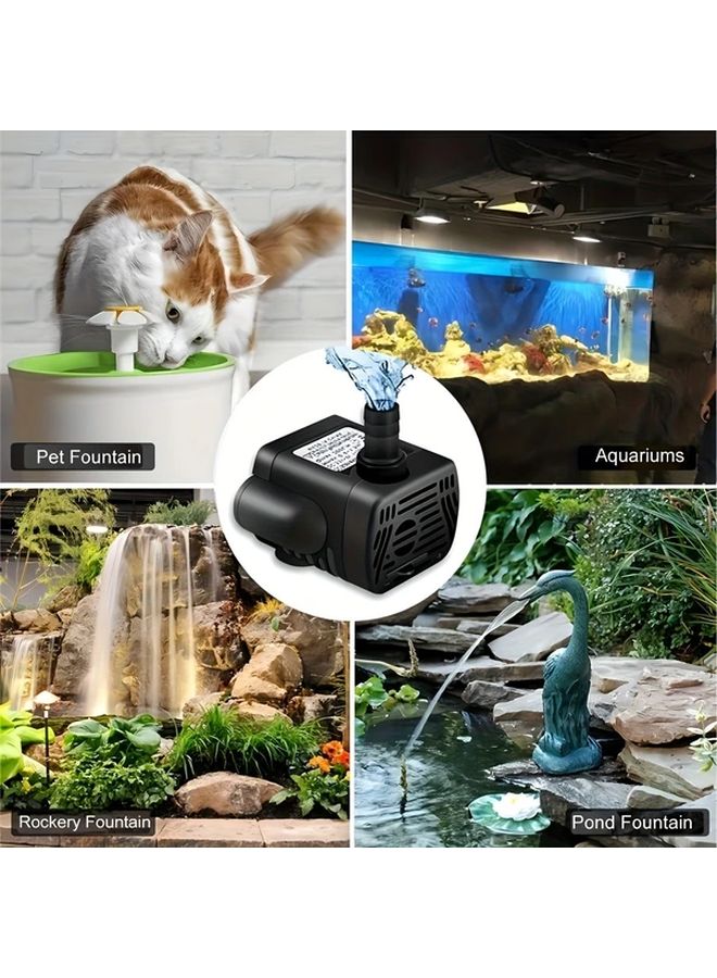3W Submersible Water Pump 200L H Ultra Quiet ABS With USB Adapter And Water Pipe - Image 4