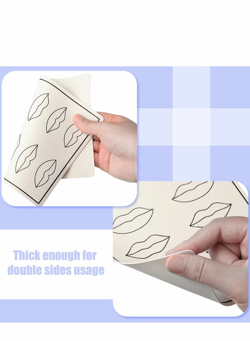 NIBEMINENT Lip Practice Skin, 6 Sheets Microblading Skin Fake Skins Silicone Makeup Supplies - Image 5