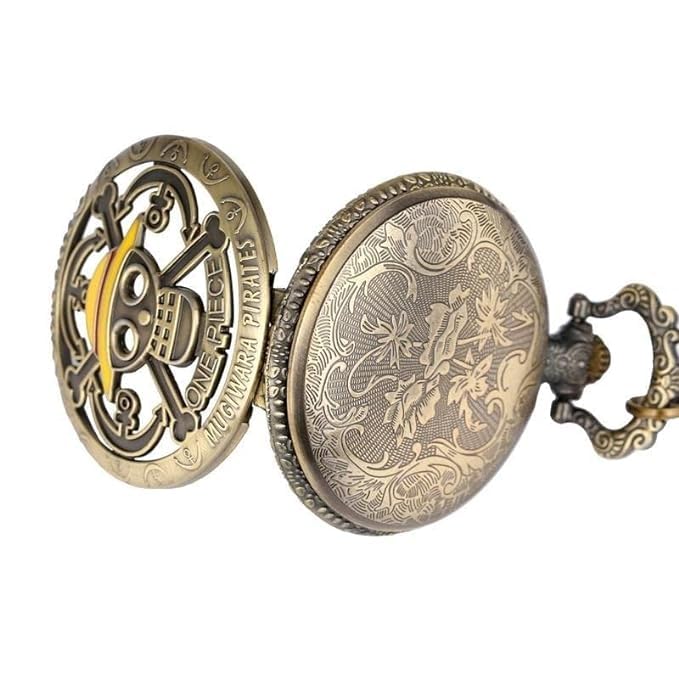 FowWelt Pocket Watch Metal Keychain Retro Vintage for Gifting With Key Ring Anti-Rust (One Piece) - Image 2