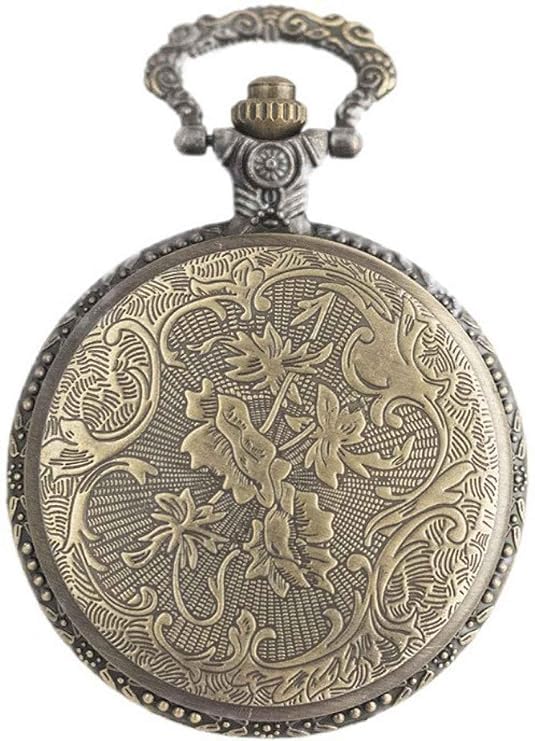 FowWelt Pocket Watch Metal Keychain Retro Vintage for Gifting With Key Ring Anti-Rust (One Piece) - Image 5
