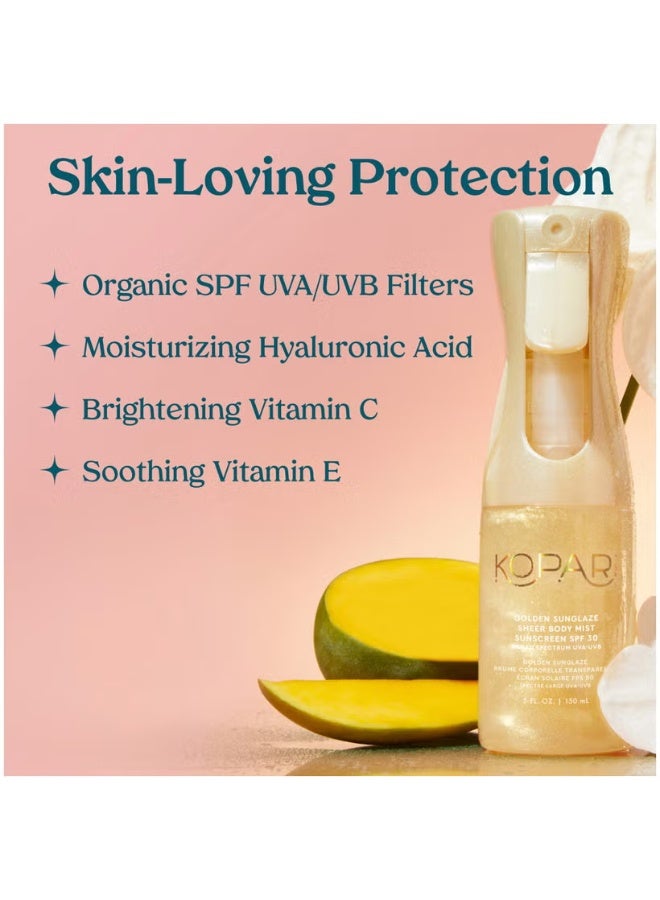 Kopari Beauty Golden Sunglaze Sheer Body Mist Sunscreen SPF30 150ml - Image 4