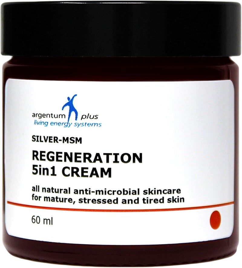 SilverMSM Regeneration 5in1 Cream 60 ml All natural nonfragranced moisturizing cream for mature stressed and tired skin with hyaluronic acid and sea buckthorn extract