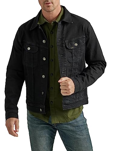 Lee Men's Legendary Classic Rider Jacket, Overdye Black - Image 1