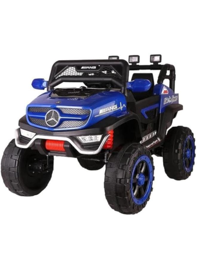 Mercedes jeep ride-on car for kids, multi-colored (blue)