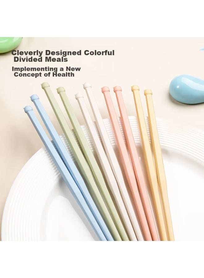 JD.com Jd Jingzao Colorful Antibacterial Chopsticks, Household Divided Alloy Chopsticks, Non-slip Antibacterial High-end Heat-resistant, 5 Pairs - Image 3