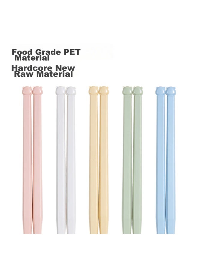 JD.com Jd Jingzao Colorful Antibacterial Chopsticks, Household Divided Alloy Chopsticks, Non-slip Antibacterial High-end Heat-resistant, 5 Pairs - Image 5