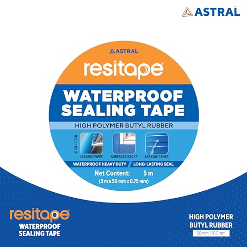 RESITAPE Astral Butyl Waterproof Aluminium Tape | Heavy-Duty & Super Strong | Ideal for Roof Leakage, Cracks & Gap Sealing | High Temperature Resistant | 5M x 50MM - Image 2