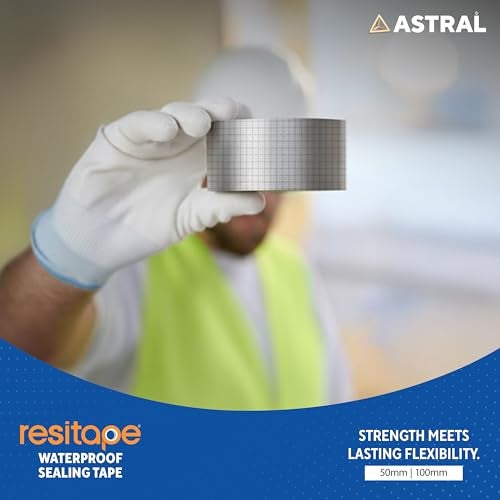 RESITAPE Astral Butyl Waterproof Aluminium Tape | Heavy-Duty & Super Strong | Ideal for Roof Leakage, Cracks & Gap Sealing | High Temperature Resistant | 5M x 50MM - Image 3