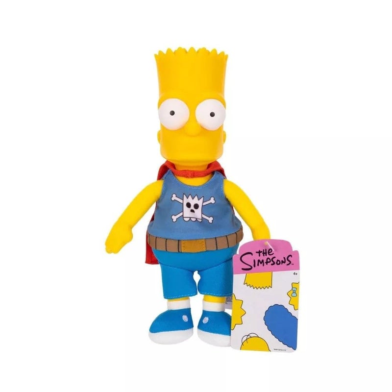 The Simpsons Daredevil Bart Plush Features Soft Fabric Body with Sculpted Head Officially Licensed - Image 1