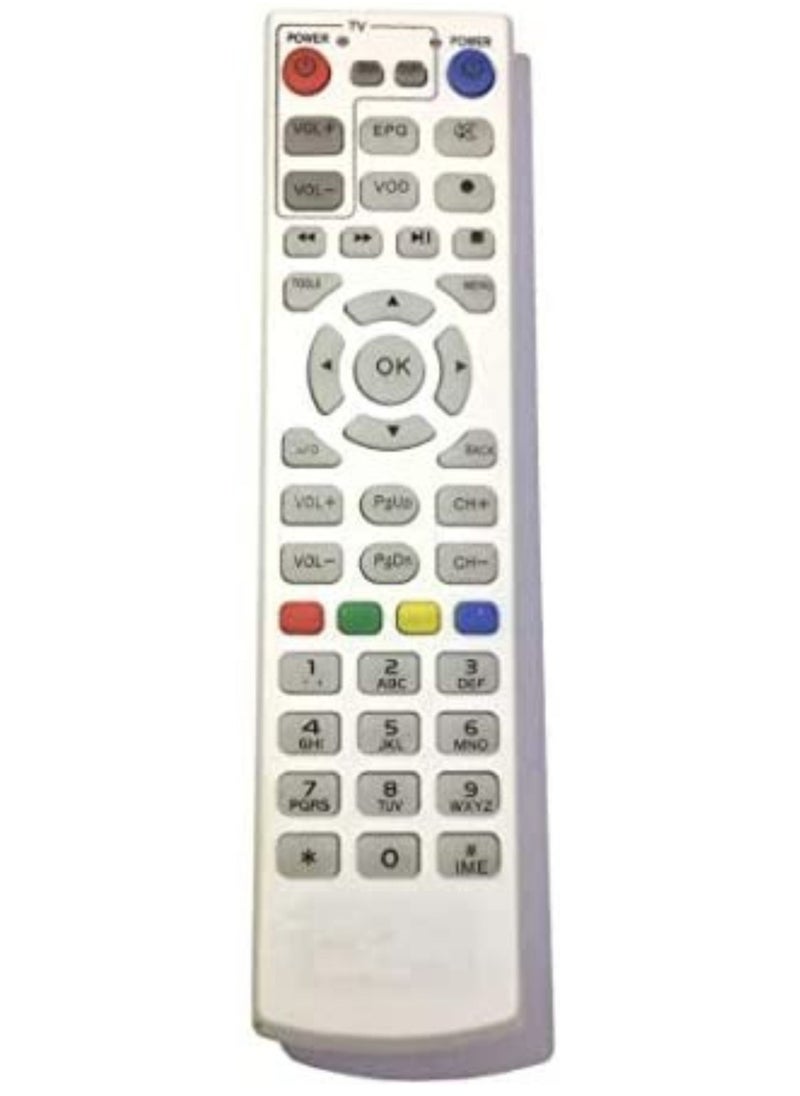 Raxoom TV Remote Control For Elife Etisalat White