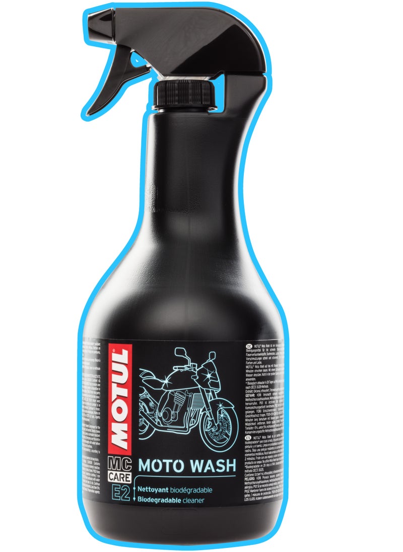MOTUL العناية بالدراجات النارية I E2 MOTO WASH (1 لتر) - مستورد من أوروبا 