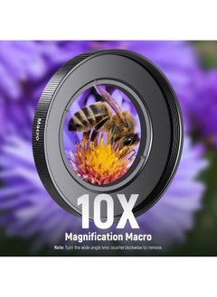 Neewer 40.5mm HD Wide Angle Lens Compatible with Sony ZV-1F ZV-E10 A5000 A6000, 2 in 1 18mm Wide Angle & 10x Macro Additional Lens with Extension Tube, Bayonet Mount Lens Adapter (LS-30, Black)  - Image 5