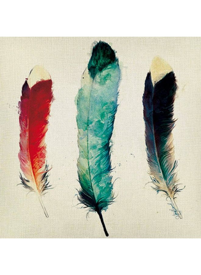 NIBEMINENT Printed Cotton Cushion Cover Multicolour 25x25cm - Image 2