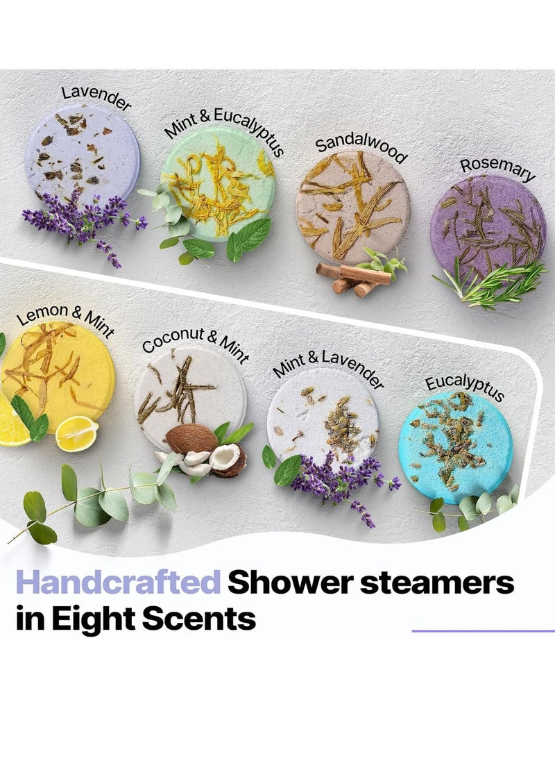 SWCANDY - Shower Steamers Aromatherapy Birthday Gifts for Women - SWCANDY 8 Pcs Stocking Stuffers Christmas Gifts for Mom Men Teen Adults Bath Bombs Self Care with Natural Essential Oils Relaxation Home SPA - Image 1