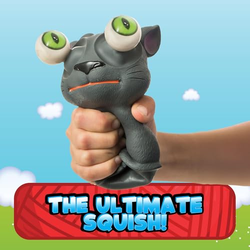 IPIDIPI TOYS Flippy Kitten Squishy Eye Popping Cat - Halloween Squishy Toys for Trick or Treat - Fun Fidget Toy, Birthday Party Favors, Halloween Goodie Bag Stuffers for Boys and Girls - Image 3